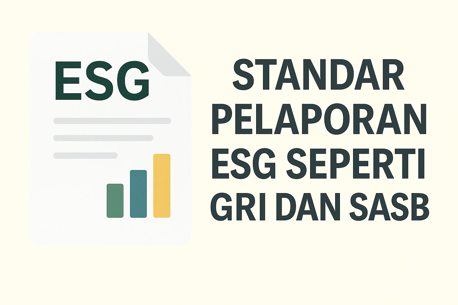 standar pelaporan ESG seperti GRI dan SASB